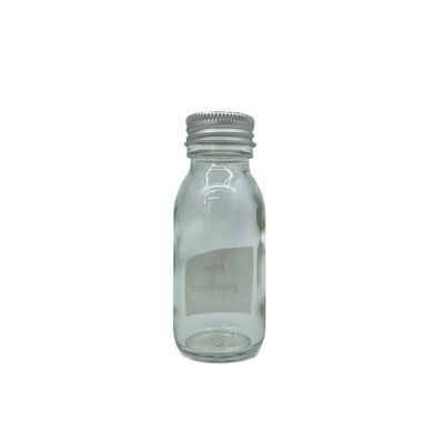 Не разлейте бутылку 60ml заботы кожи косметическую упаковывая стеклянную с алюминиевой крышкой