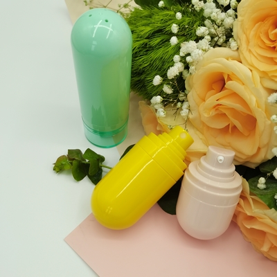 Безвоздушной бутылка цвета 15ml 30ml 50ml Macaron бутылки брызг перевернутая бутылкой милая безвоздушная для заботы кожи