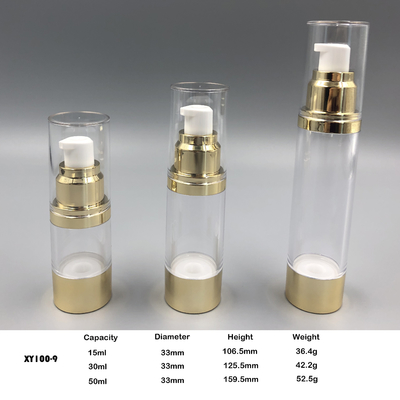 15ml, 30ml, забота кожи 50ml упаковывая безвоздушную бутылку насоса