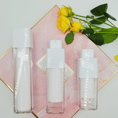 Шелк стены бутылки 15ml 30ml 50ml роторного квадрата безвоздушный двойной экранируя штейновую упаковывая бутылку