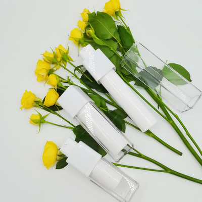Шелк стены бутылки 15ml 30ml 50ml роторного квадрата безвоздушный двойной экранируя штейновую упаковывая бутылку