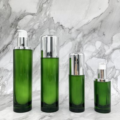 Контейнеры 50ml 120ml круглой косметической бутылки насоса роскошные пустые акриловые
