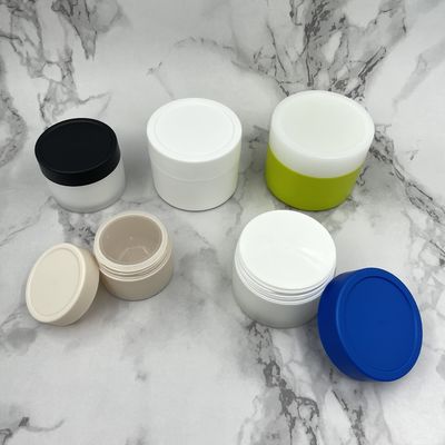 Matt пластиковая косметика раздражает двойную стену 60ml 100ml металлизировал для затира Scrub