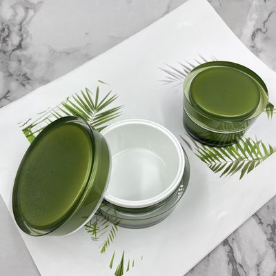 опарника сливк формы наклона 15g 30g 50g 75g упаковка роскошного круглого пустого акрилового косметическая для косметики с крышкой
