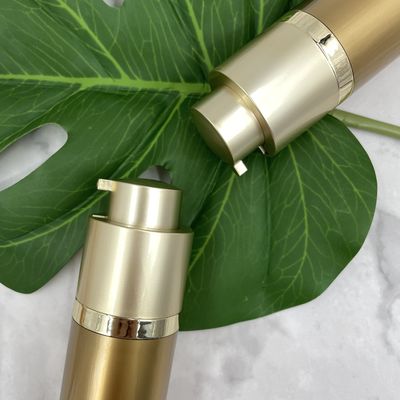 Насос золота 30ml 15ml безвоздушный разливает стену по бутылкам привода двойную гальванизируя для косметик