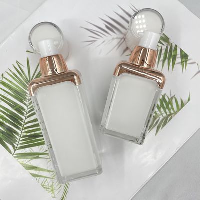 макияж 15ml 30ml безвоздушный пустой разливает крышку по бутылкам ABS двойной стены квадратную