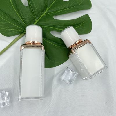 макияж 15ml 30ml безвоздушный пустой разливает крышку по бутылкам ABS двойной стены квадратную