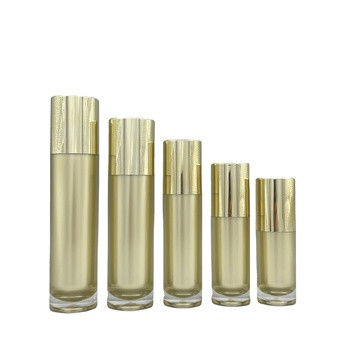 золота лосьона бутылки насоса 100ml 120ml штемпелевать косметического пустого пластикового акриловый горячий