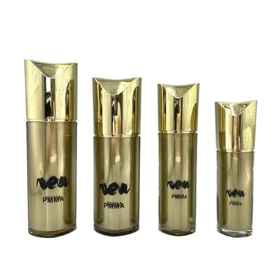 Контейнеры 80ml 100ml особенного золота бутылки насоса формы косметического Refillable косметические
