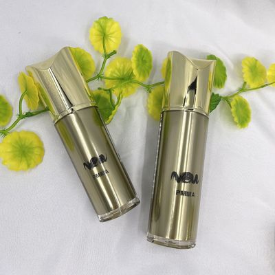 Контейнеры 80ml 100ml особенного золота бутылки насоса формы косметического Refillable косметические