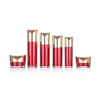 Контейнеры 80ml 100ml особенного золота бутылки насоса формы косметического Refillable косметические