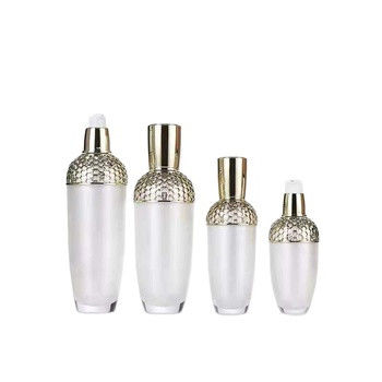 Скрининг шелка 100ml овальной косметической бутылки насоса акриловый подгонял