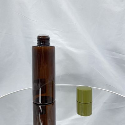 доказательство PCR янтарной бутылки ЛЮБИМЦА 100ml косметическое упаковывая УЛЬТРАФИОЛЕТОВОЕ с белым набивкой