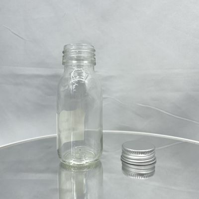 Не разлейте бутылку 60ml заботы кожи косметическую упаковывая стеклянную с алюминиевой крышкой