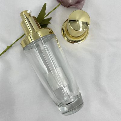 прозрачным овальным косметическим цвет крышки золота бутылки 100ml подгонянный лосьоном