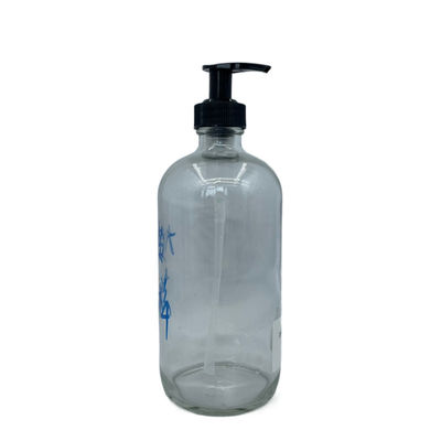 УЛЬТРАФИОЛЕТОВОЕ прозрачной жидкости бутылки стекла заботы кожи 500ml анти- с насосом лосьона