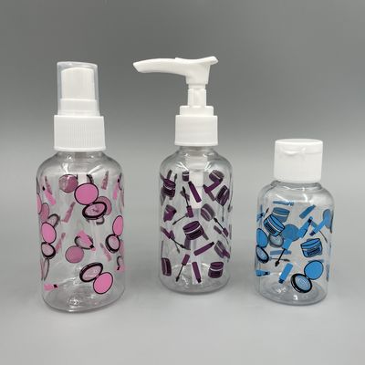 Прозрачная бутылка насоса ЛЮБИМЦА Бостон вокруг увлажнителя плеча 70ml с печатанием