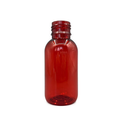 Против УЛЬТРАФИОЛЕТОВОГО пустого пластикового круга бутылок 100ml 3.52OZ сиропа с крышкой трамбовки очевидной