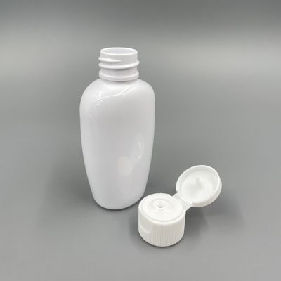 Бутылка плоское 50ml насоса ЛЮБИМЦА лепешкообразного стиля пластиковая предотвратить кислород с крышкой