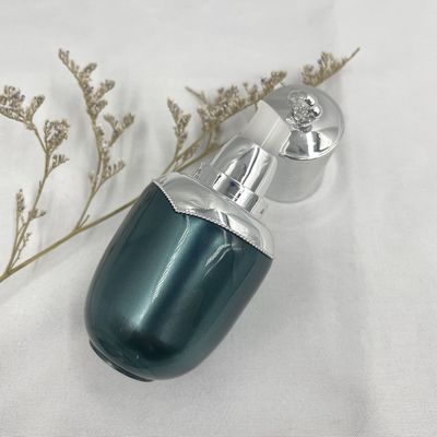 Крышка 0.53oz формы капельницы бутылки эфирного масла цветка 15ml овальная металлизировала для косметики