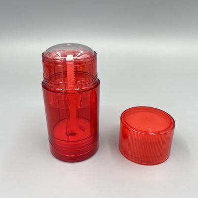 Красный изготовленный на заказ контейнер ручки дезодоранта 75g кругом КАК с печатанием
