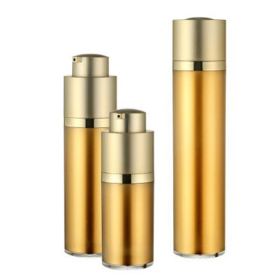 Насос золота 30ml 15ml безвоздушный разливает стену по бутылкам привода двойную гальванизируя для косметик