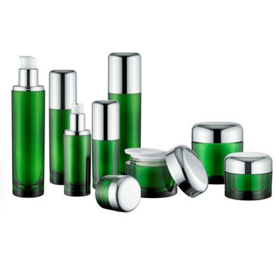 Контейнеры 50ml 120ml круглой косметической бутылки насоса роскошные пустые акриловые