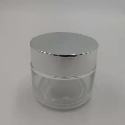 Опарник сливк стекла ясности 100g MSDS с грязью маски крышки сияющей серебряной крышки белой