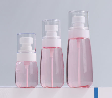 мягкое прикосновение точного спрейера прозрачного пинка бутылки насоса 100ml Petg одиночное пакуя белое лицевое
