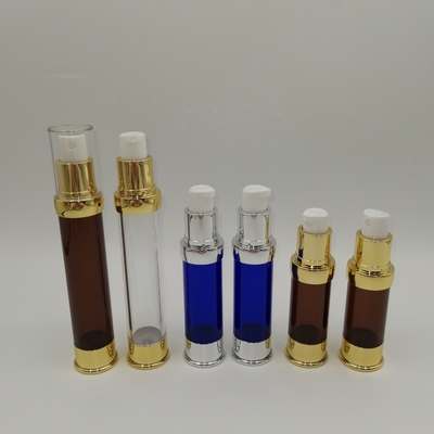 Привод 15ml лосьона, 20ml, 30ml металлизировал для бутылки сыворотки лосьона пластиковой безвоздушной