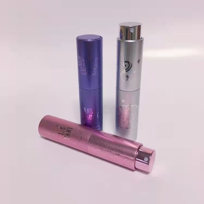 Выбитая бутылка дизайна 10ml 8ml бутылки брызг духов алюминия роскошная меняемая стеклянная