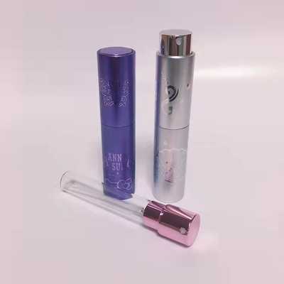 Выбитая бутылка дизайна 10ml 8ml бутылки брызг духов алюминия роскошная меняемая стеклянная