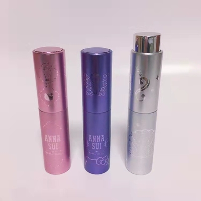 Выбитая бутылка дизайна 10ml 8ml бутылки брызг духов алюминия роскошная меняемая стеклянная